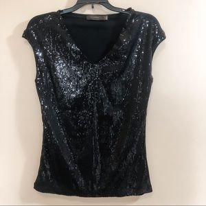 The Limited top - size small - black sequined